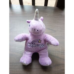 Souvies Purple Chicago Unicorn Plush Soft Toy Stuffed Animal Pre Owned